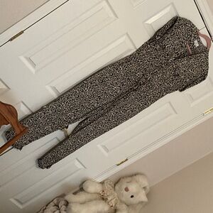 Patrons of Peace Monochrome Leaf Print Jumpsuit